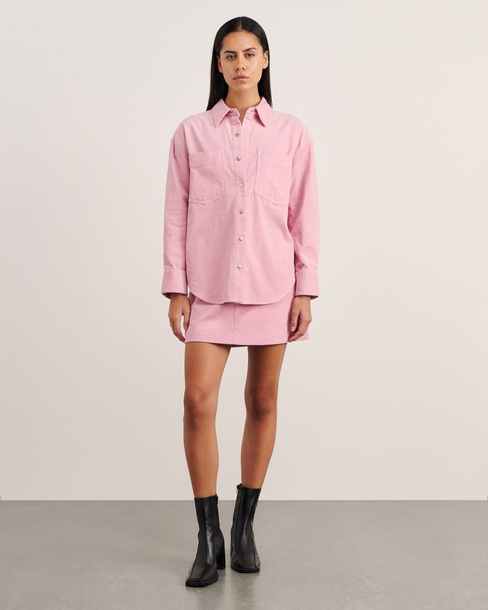 JAG demi cord shirt pinkfrost