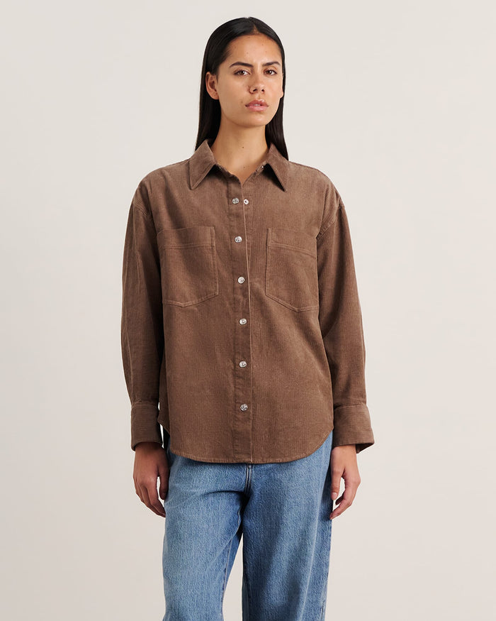 JAG demi cord shirt latte