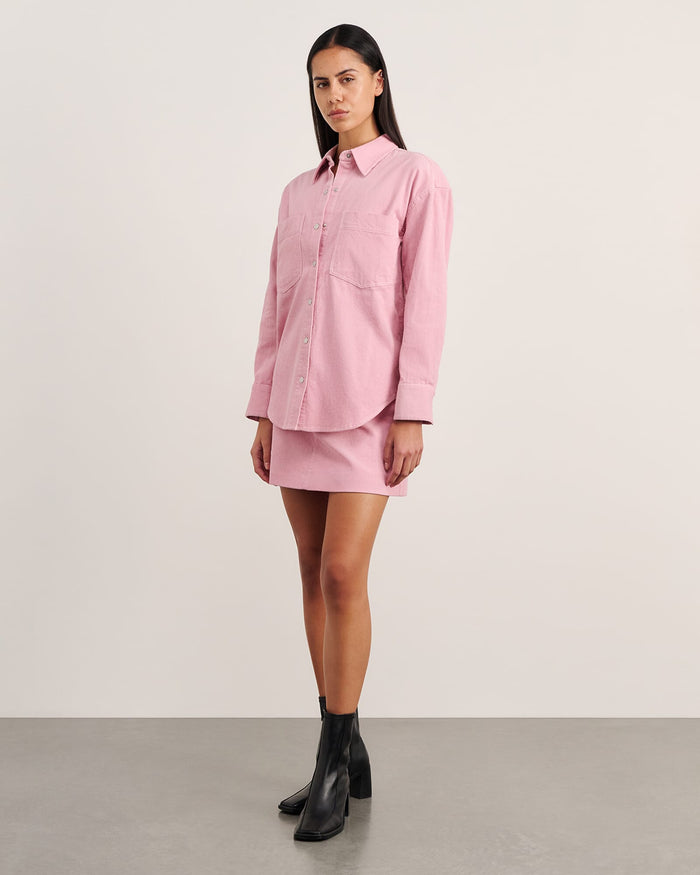 JAG demi cord shirt pinkfrost