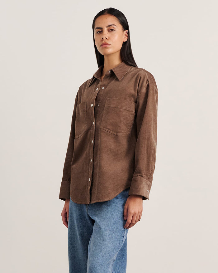 JAG demi cord shirt latte