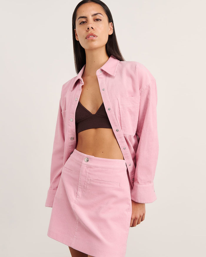 JAG demi cord skirt pinkfrost