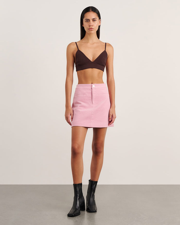 JAG demi cord skirt pinkfrost
