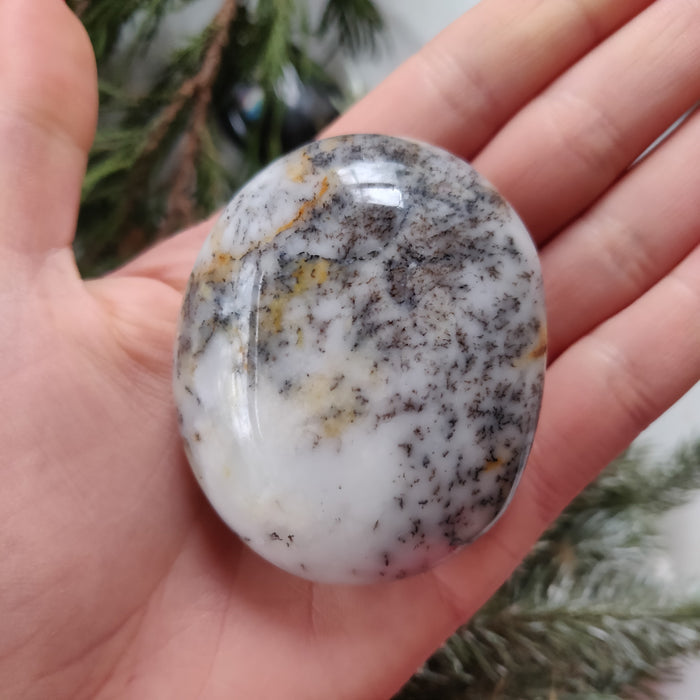 Dendritic Opal  Palm Stone (#19)