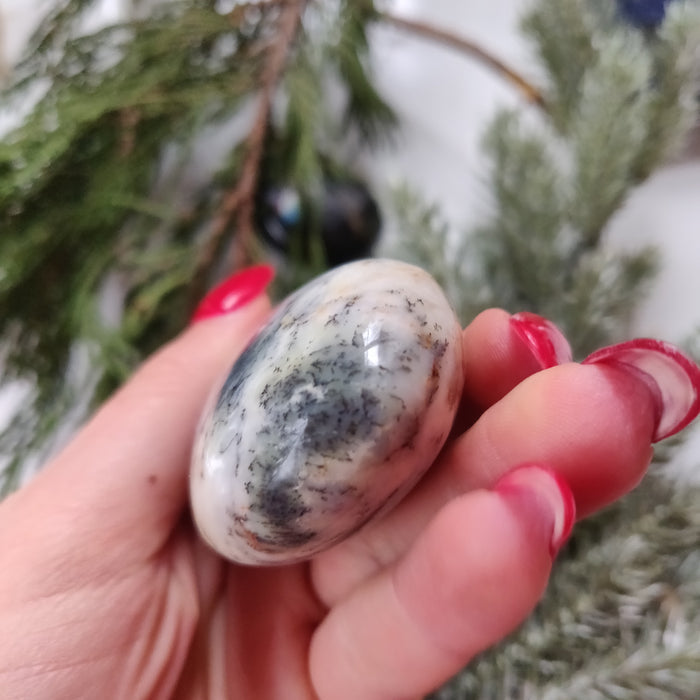 Dendritic Opal  Palm Stone (#20)