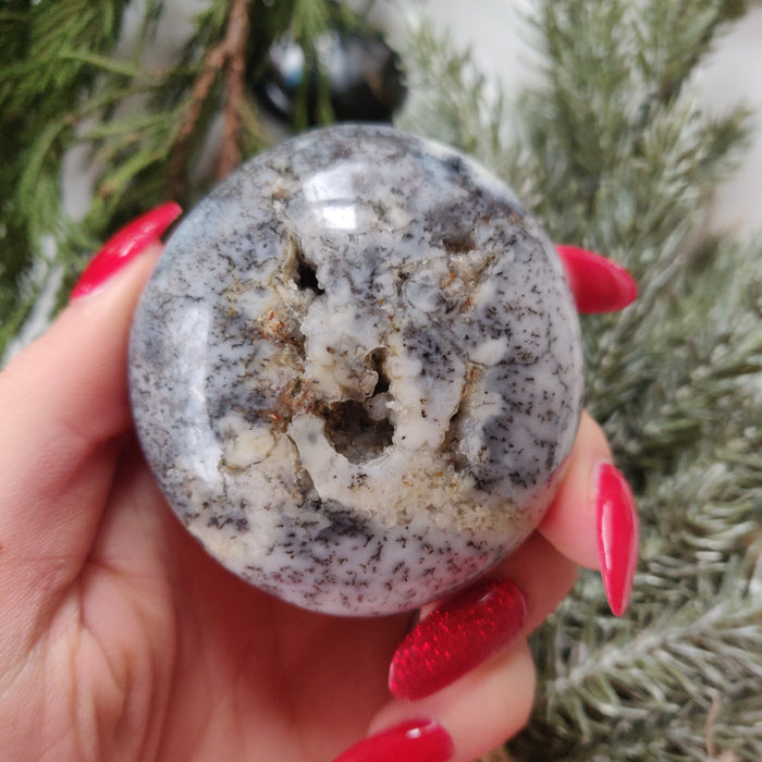 Dendritic Opal  Palm Stone (#21)