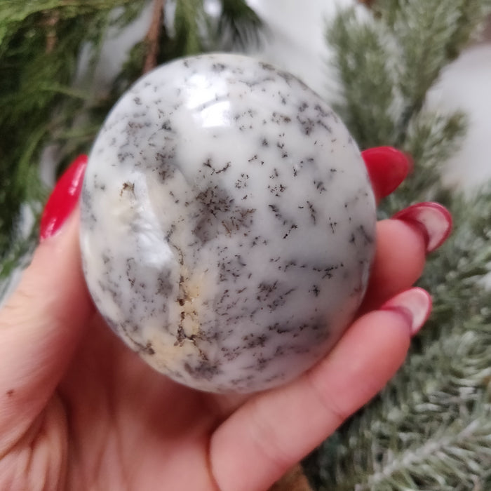 Dendritic Opal  Palm Stone (#22)