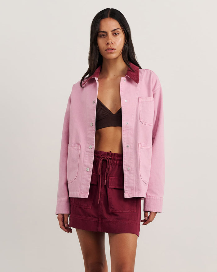 JAG denim barn jacket pinkfrost