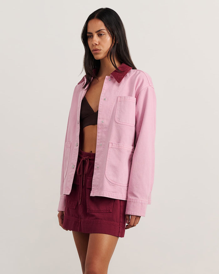 JAG denim barn jacket pinkfrost