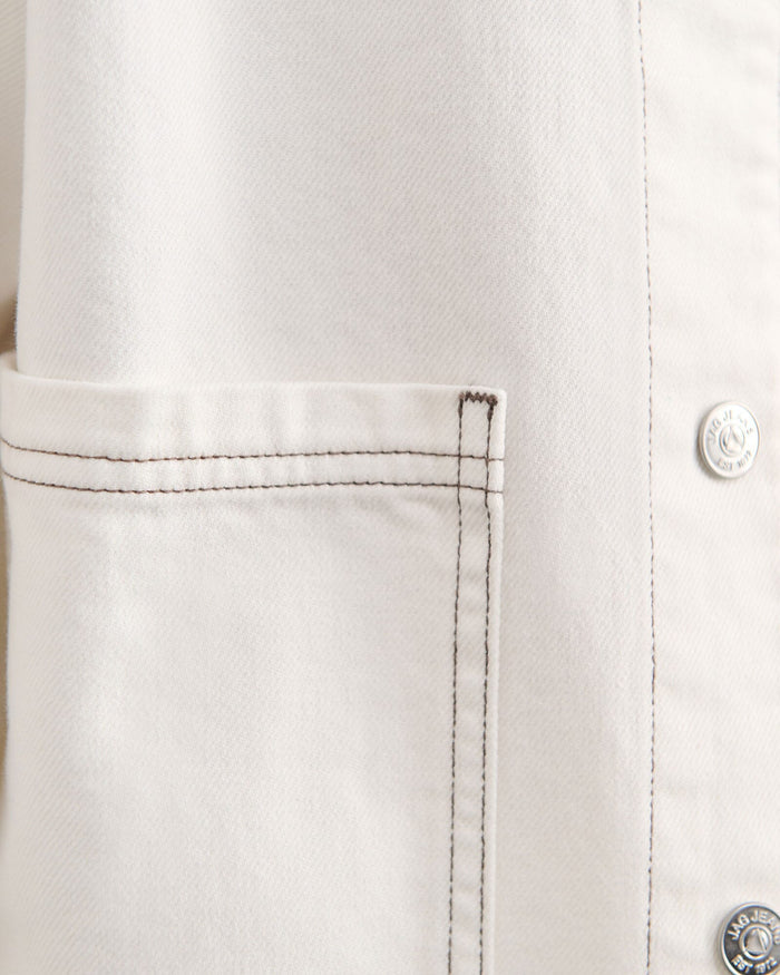 JAG denim barn jacket white