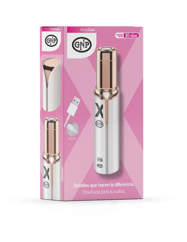 Depiladora Facial Eléctrica Gnp X Recargable Usb. Removedor Portátil Led De Vello Rostro Cejas. Negro