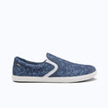 Xero Shoes Dillon Canvas Slip-On Women Sneaker in Blue Floral with Toe Facing Right