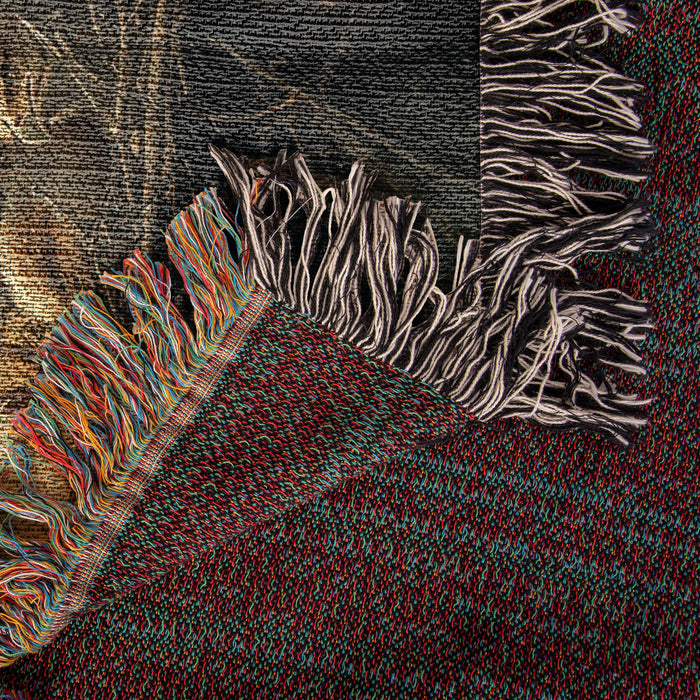 Eagle Protect Eaglets Woven Blanket