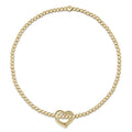 Enewton Classic Pearl 3mm Bracelet - Love Gold Charm by Enewton