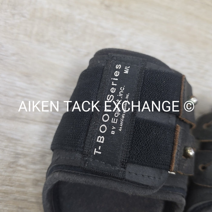 EquiFit T Boot Hind Fetlock Boots, Black, Size Medium
