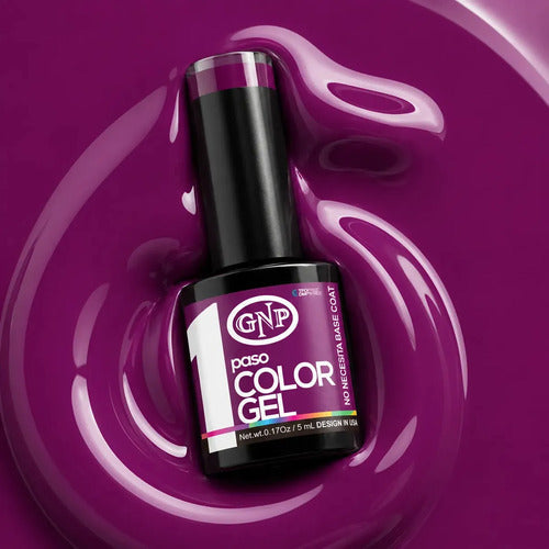 Esmalte Semipermanente Gnp 1 Paso #17 Violeta. Tpo Dmpt Free Violeta Oscuro