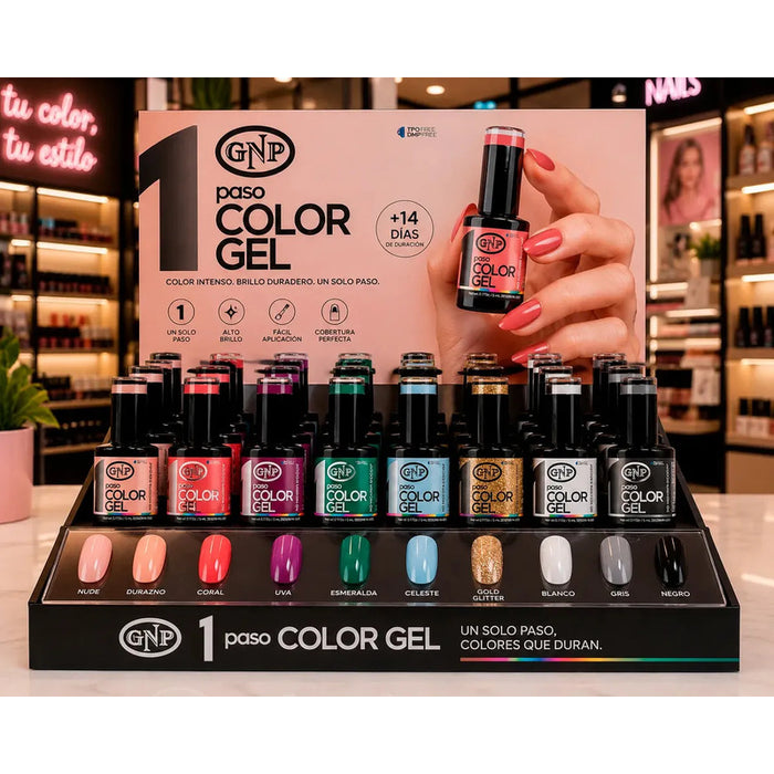 Esmalte Semipermanente Gnp 1 Solo Oro Glitter. Tpo Dmpt Free Dorado