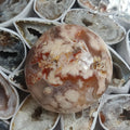 Flower Agate Palm Stone (#8)