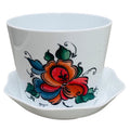 Flower pot - Rosemaling flower
