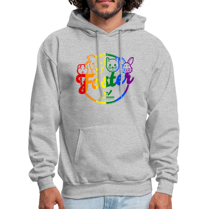 Foster Pride Hoodie - heather gray