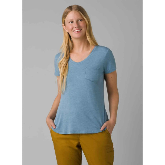 Prana Foundation Short Sleeve V Neck - Womens