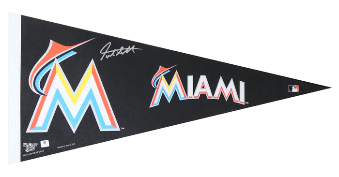 Giancarlo Stanton Miami Marlins Signed Autographed Pennant