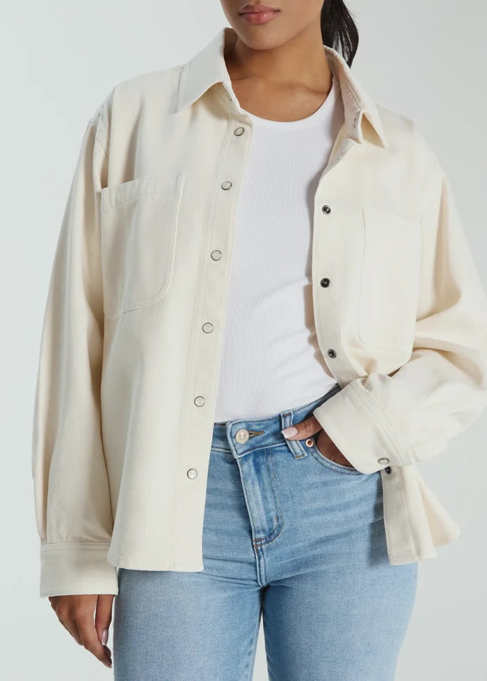 Gianna Denim Shirt- Tapioca by 7Diamonds