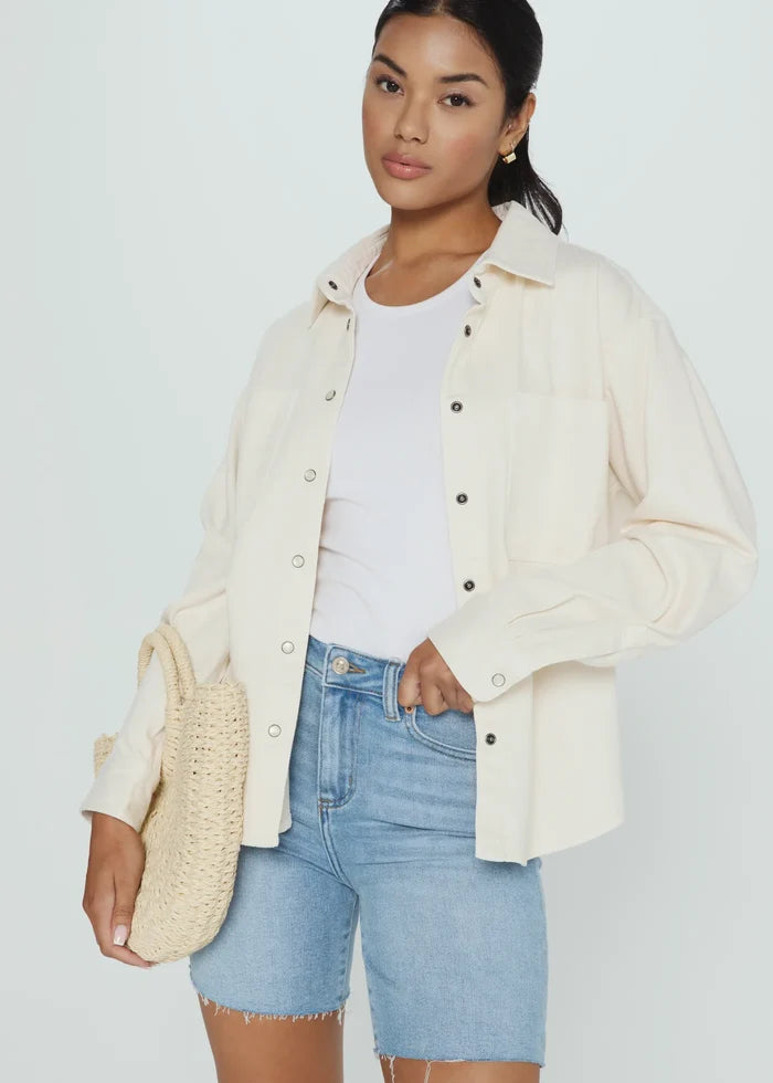 Gianna Denim Shirt- Tapioca by 7Diamonds