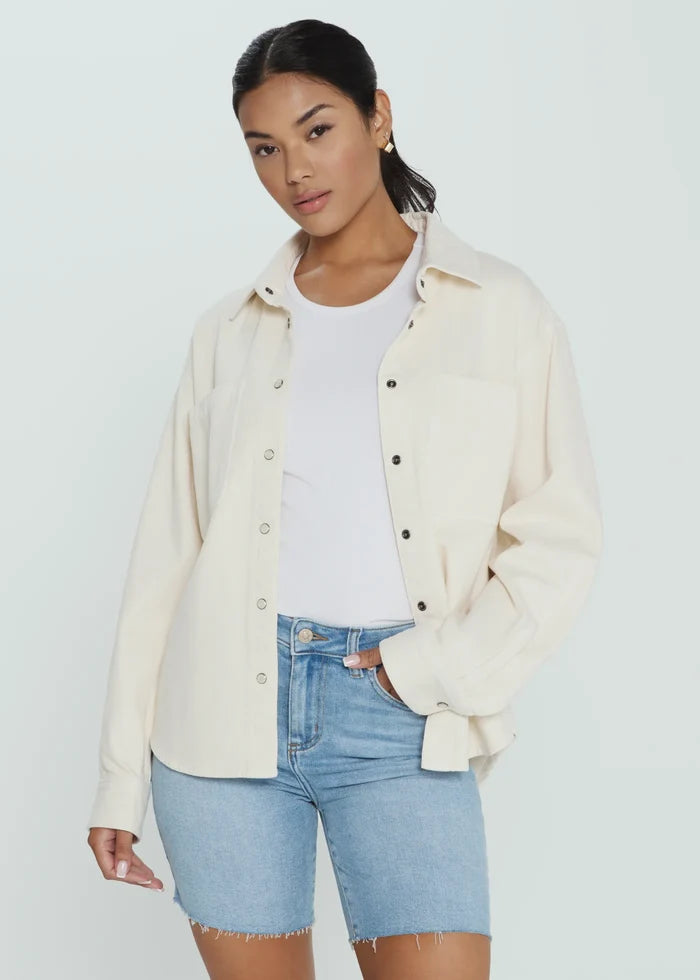 Gianna Denim Shirt- Tapioca by 7Diamonds