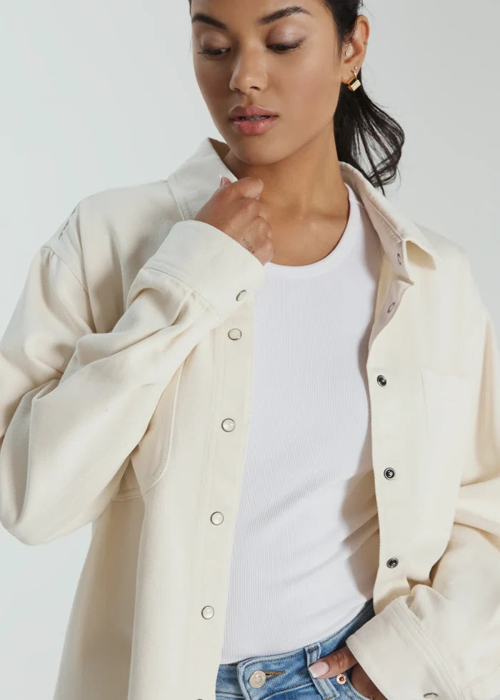 Gianna Denim Shirt- Tapioca by 7Diamonds