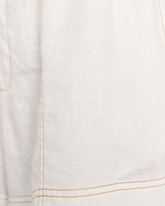 JAG gigi linen pull on short white