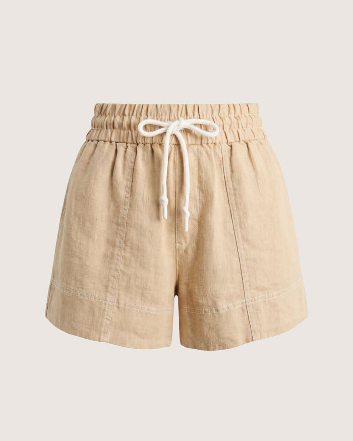 JAG gigi linen pull on short sand
