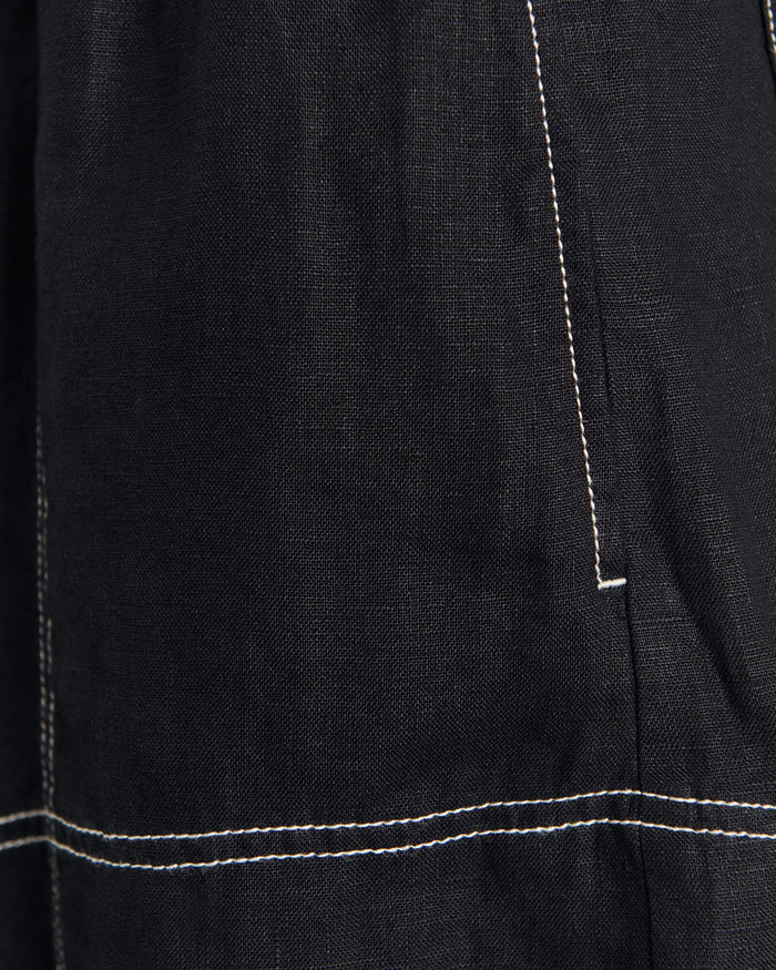 JAG gigi linen pull on short black