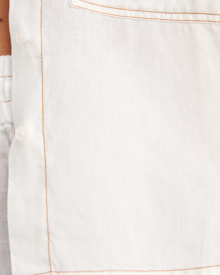 JAG gigi relaxed short sleeve shirt white