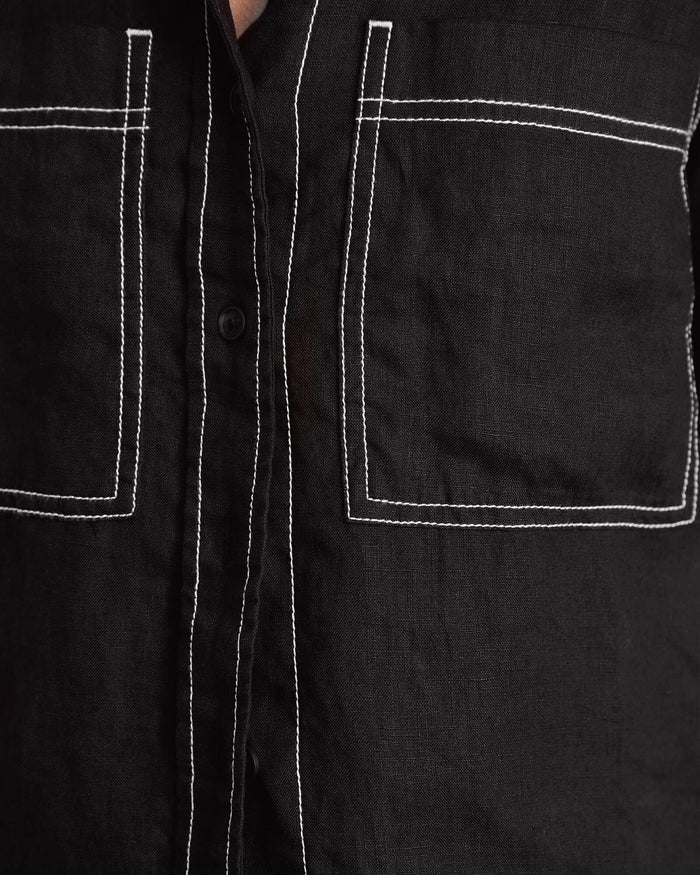 JAG gigi relaxed short sleeve shirt black