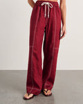 JAG gigi relaxed pant burgundy