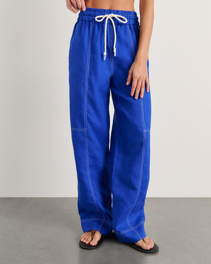 JAG gigi relaxed pant cobalt