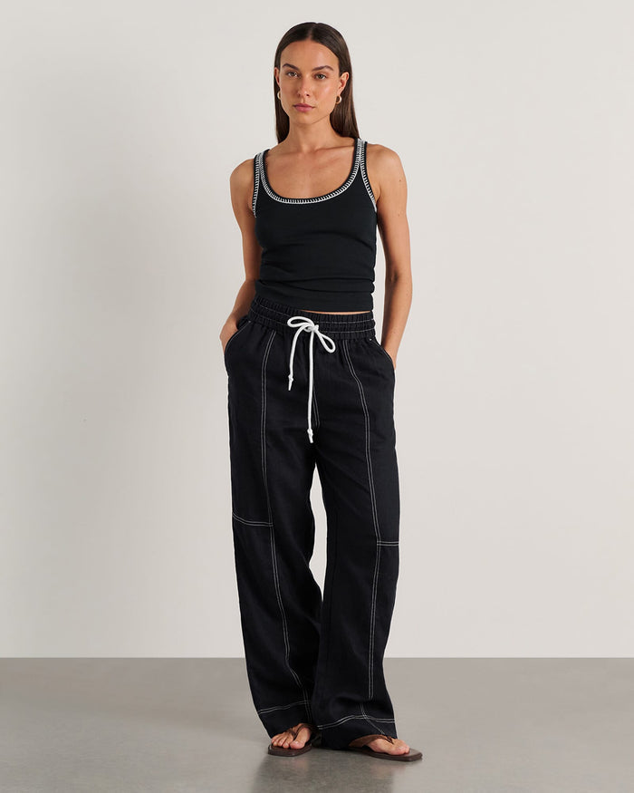 JAG gigi relaxed pant black