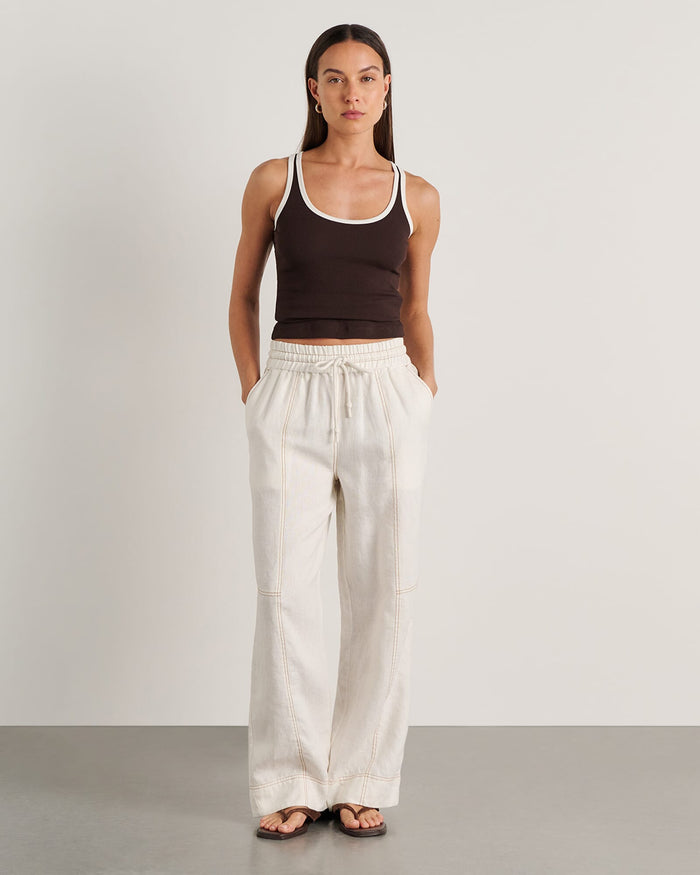 JAG gigi relaxed pant white