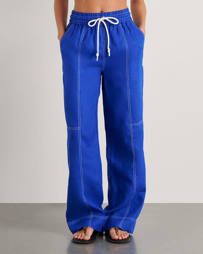 JAG gigi relaxed pant cobalt