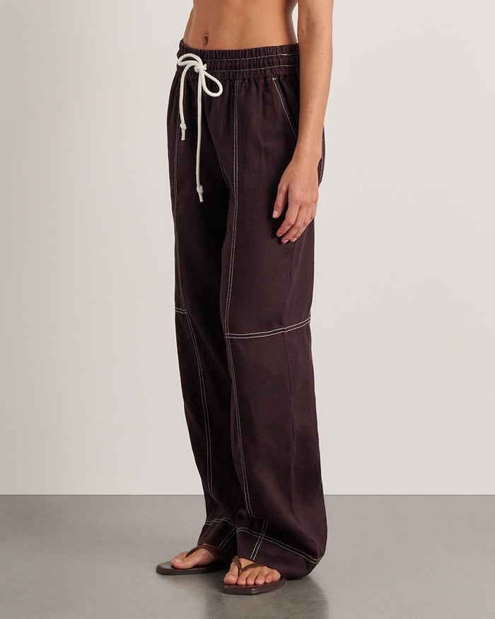 JAG gigi relaxed pant darkchocolate