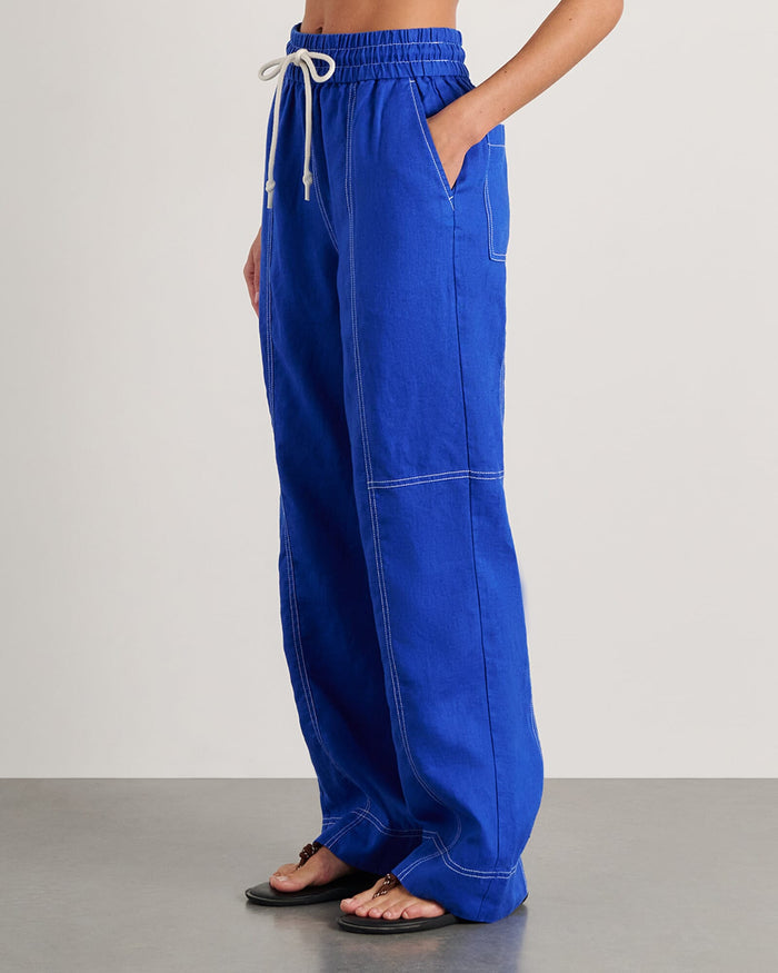 JAG gigi relaxed pant cobalt