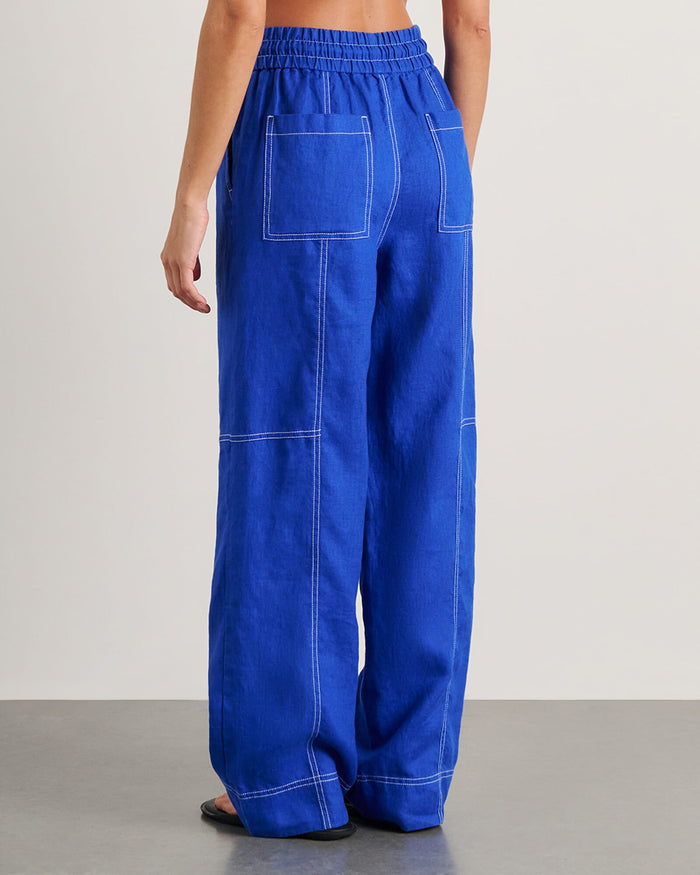JAG gigi relaxed pant cobalt