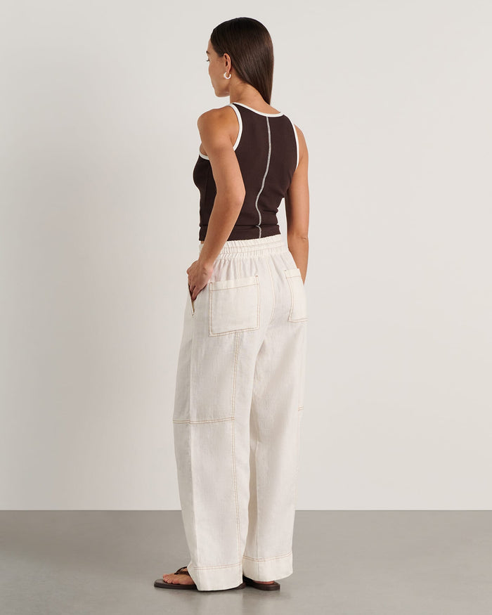 JAG gigi relaxed pant white