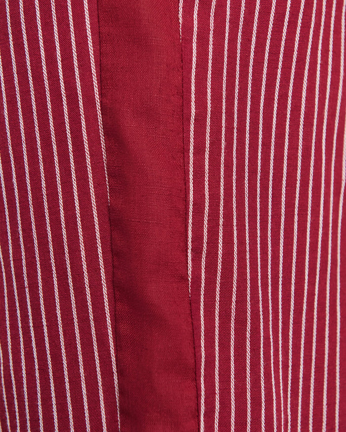 JAG gigi stripe pant ivoryburgundy
