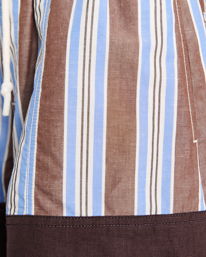 JAG gigi stripe pull on short bluebrown