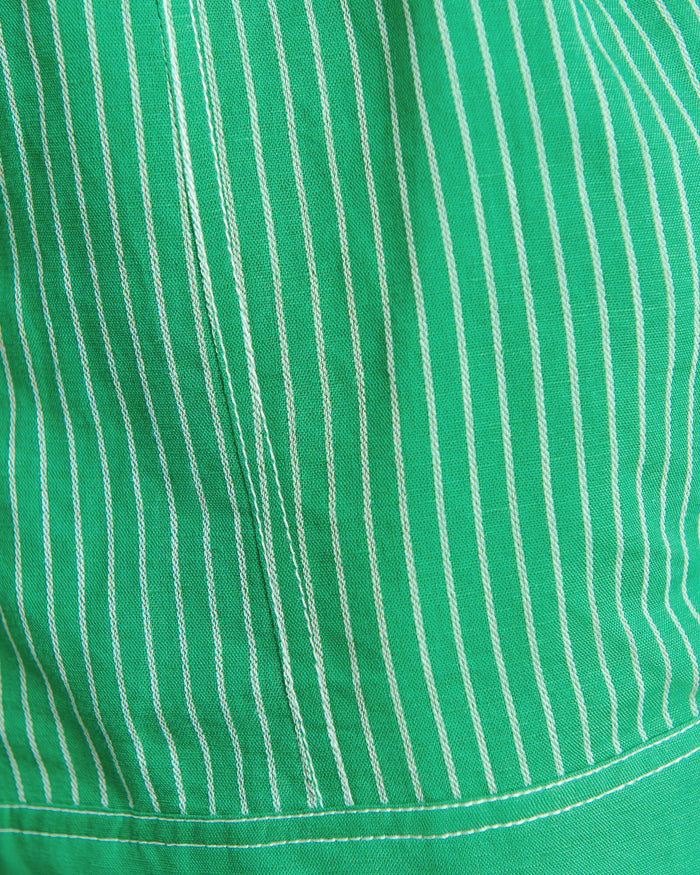 JAG gigi stripe pull on short greenmulti