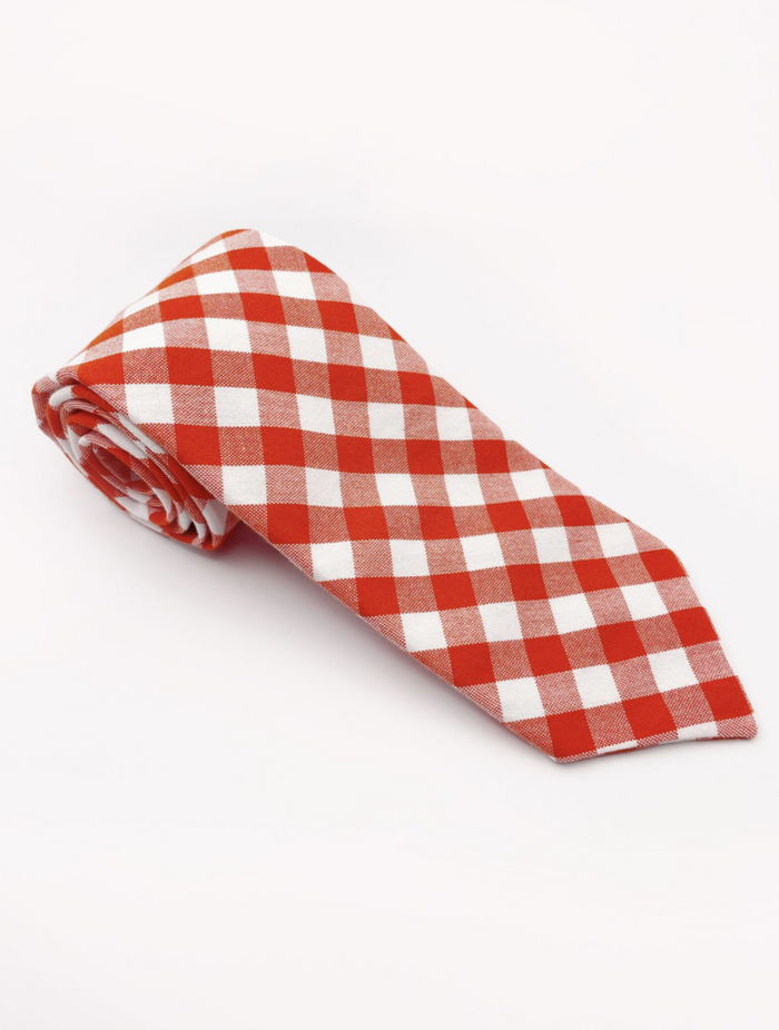 Gingham Plaid Necktie