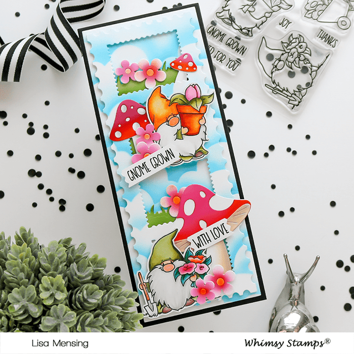 Gnome Gardeners Clear Stamps - Whimsy Stamps
