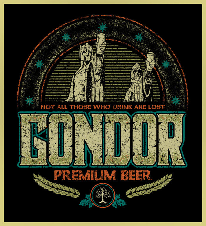 GONDOR - LOTR PREMIUM BEER - NEW POP TURBO TEE!