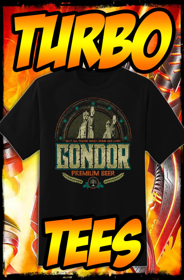 GONDOR - LOTR PREMIUM BEER - NEW POP TURBO TEE!